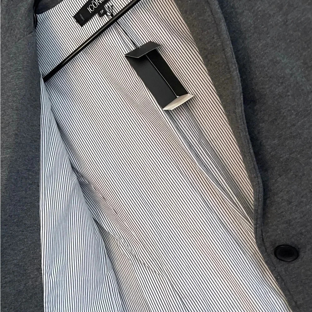 New Icone blazer gray academia teacher office career fall chic classic - Picture 4 of 8